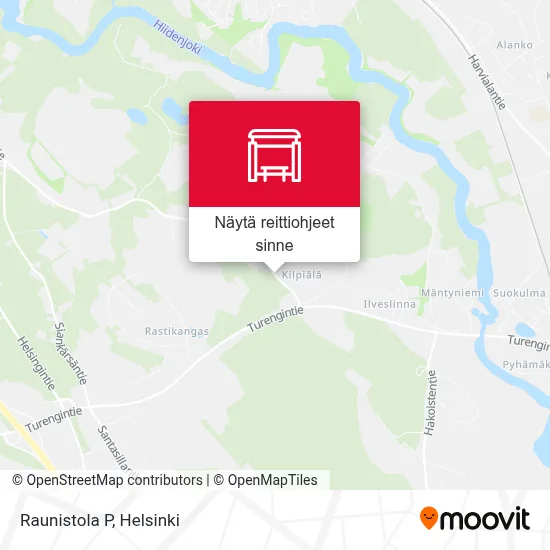 Raunistola P kartta