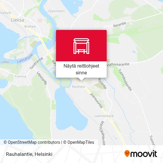 Rauhalantie kartta