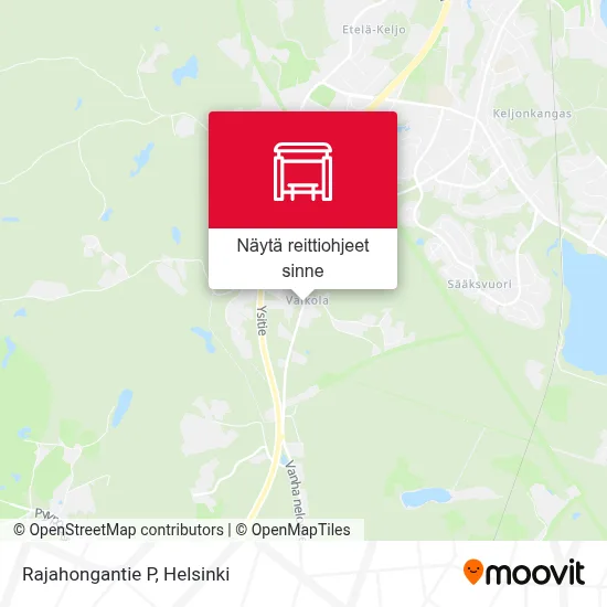 Rajahongantie P kartta