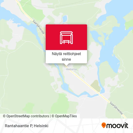 Rantahaantie P kartta