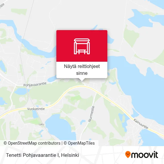 Tenetti Pohjavaarantie I kartta