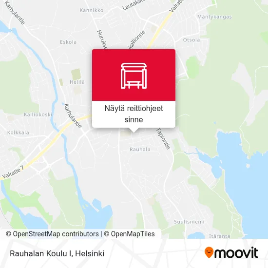 Rauhalan Koulu I kartta