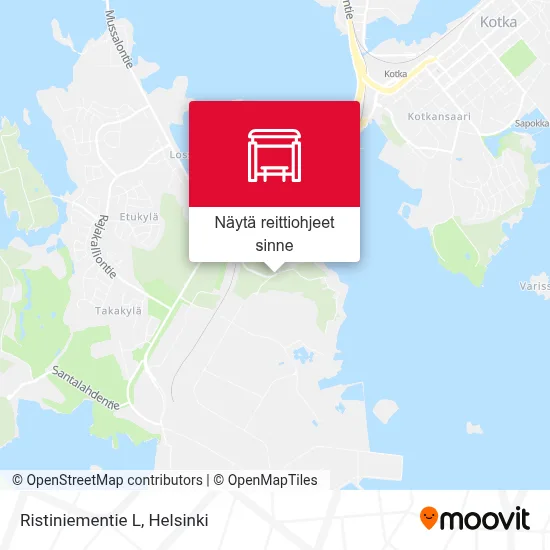 Ristiniementie L kartta