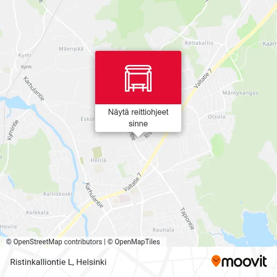Ristinkalliontie L kartta