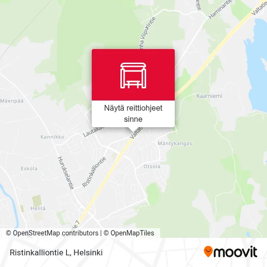 Ristinkalliontie L kartta
