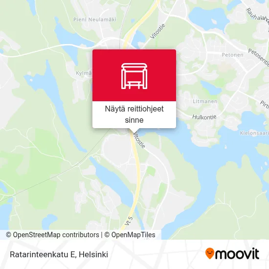Ratarinteenkatu E kartta