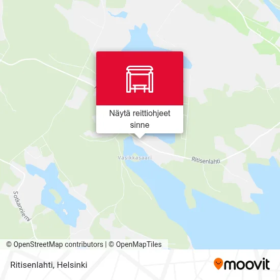 Ritisenlahti kartta