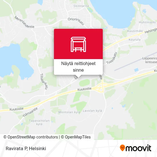 Ravirata P kartta