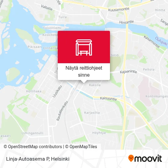 Linja-Autoasema P kartta