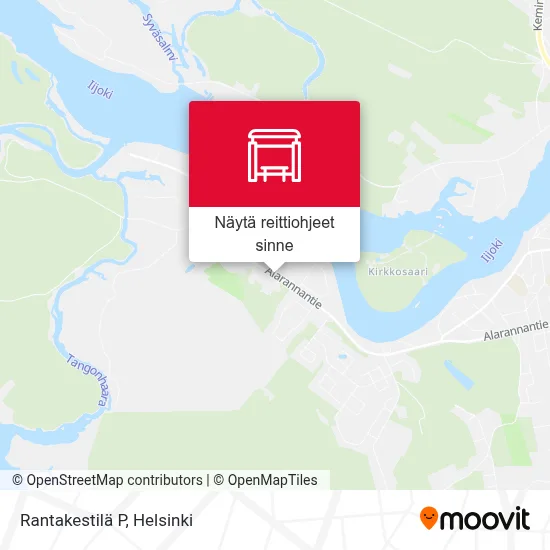Rantakestilä P kartta