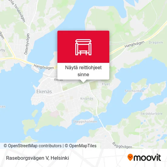 Raseborgsvägen V kartta