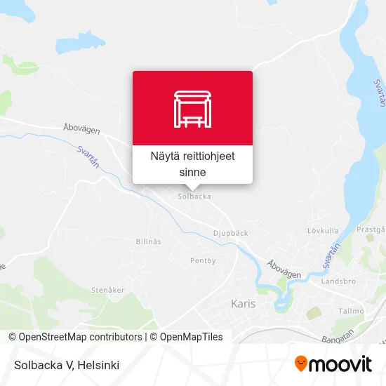 Solbacka V kartta