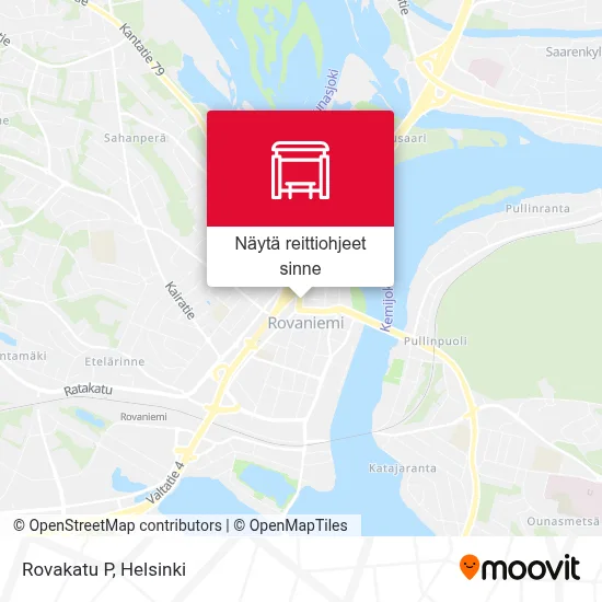 Rovakatu P kartta