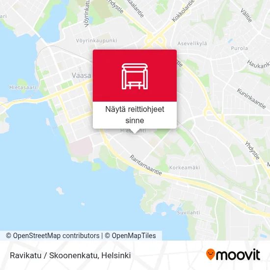 Ravikatu / Skoonenkatu kartta