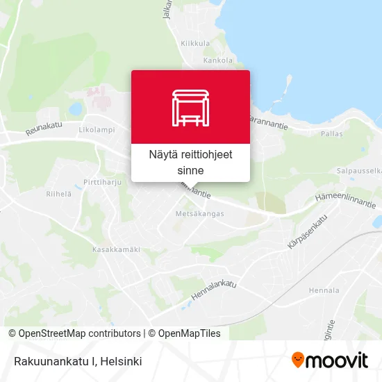 Rakuunankatu I kartta