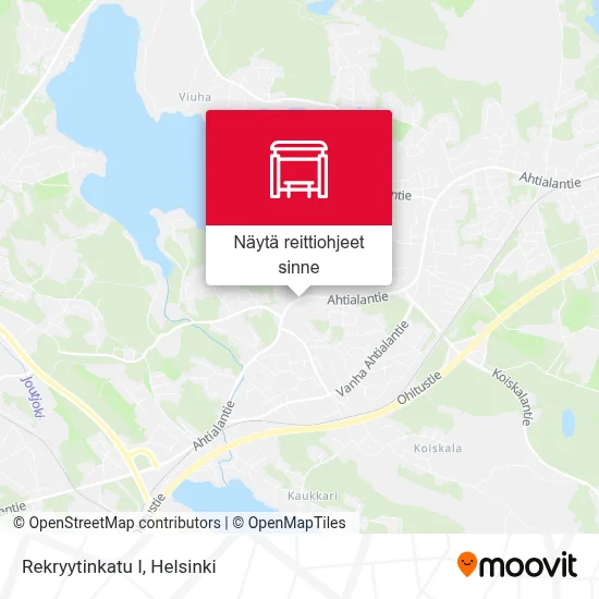 Rekryytinkatu I kartta