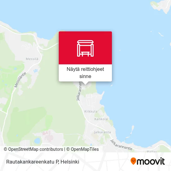 Rautakankareenkatu P kartta