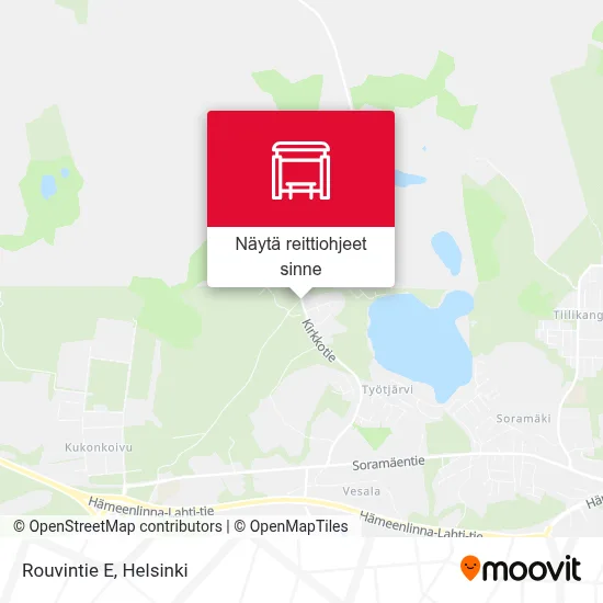 Rouvintie E kartta