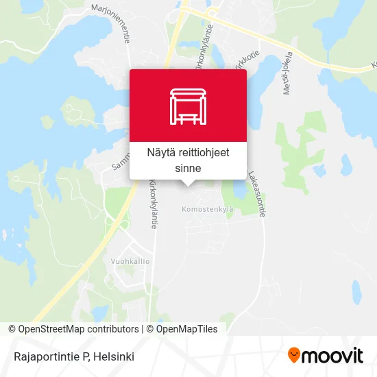 Rajaportintie P kartta