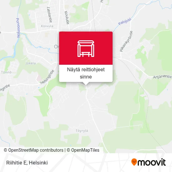 Riihitie E kartta