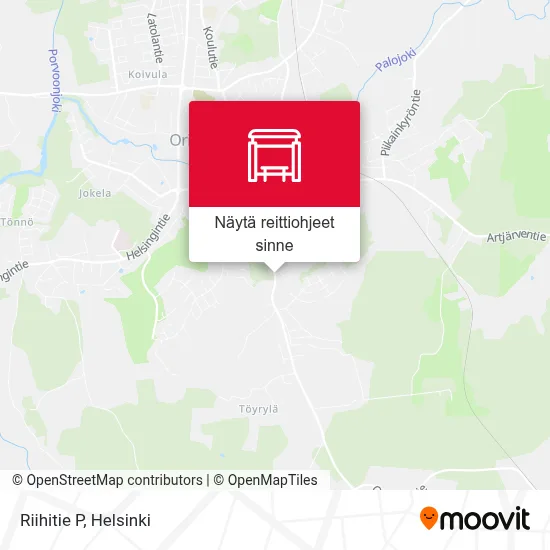 Riihitie P kartta