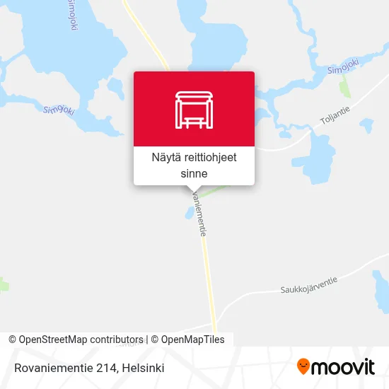 Rovaniementie 214 kartta