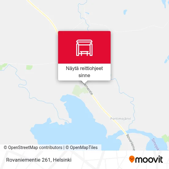 Rovaniementie 261 kartta