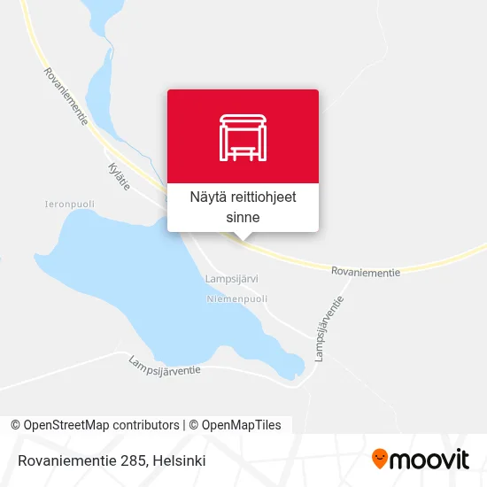 Rovaniementie 285 kartta