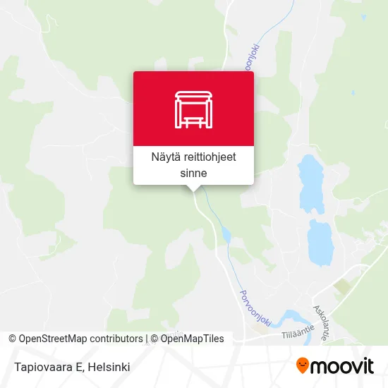 Tapiovaara E kartta