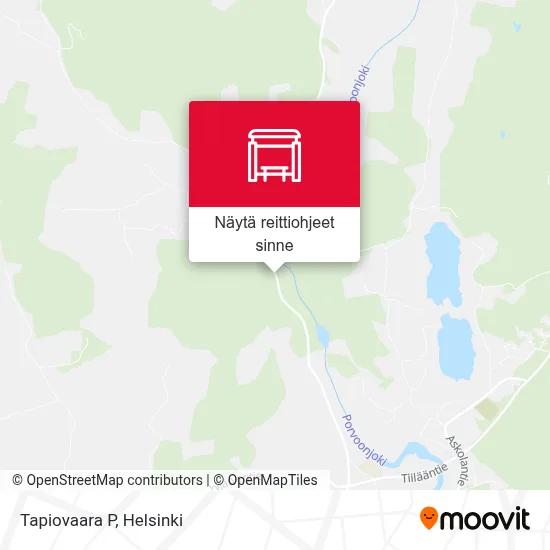 Tapiovaara P kartta
