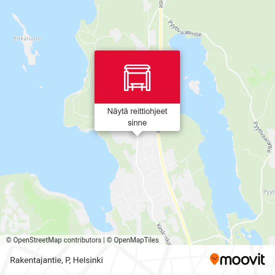 Rakentajantie, P kartta