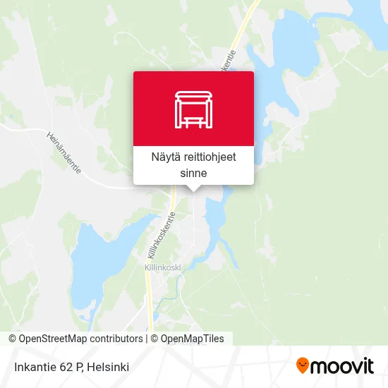 Inkantie 62 P kartta