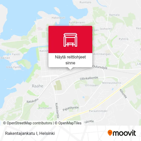 Rakentajankatu I kartta