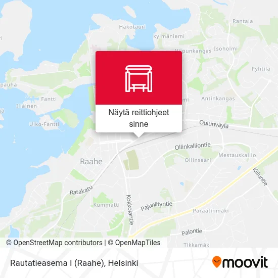 Rautatieasema I (Raahe) kartta