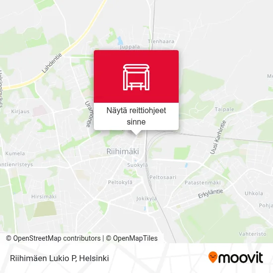 Riihimäen Lukio P kartta