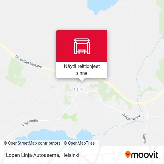Lopen Linja-Autoasema kartta