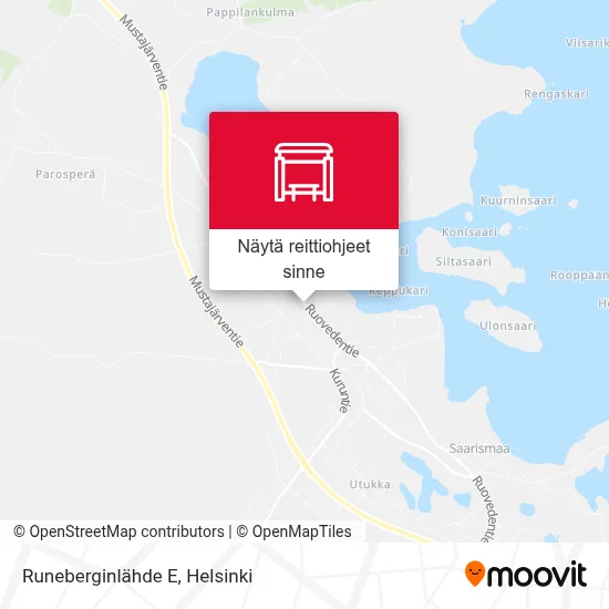 Runeberginlähde E kartta