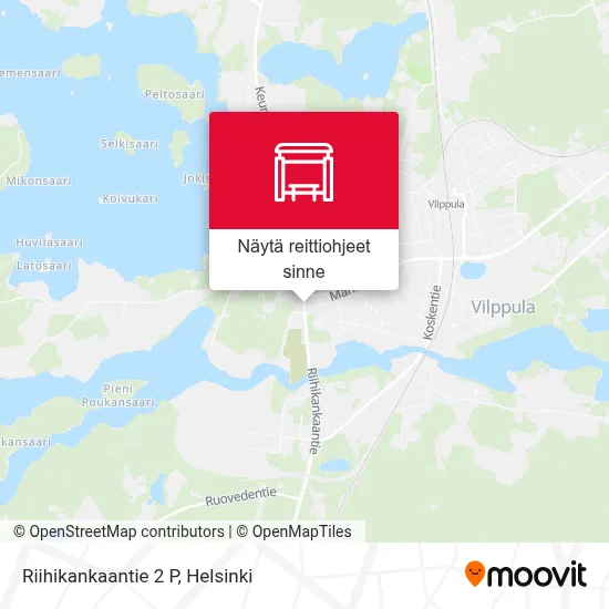 Riihikankaantie 2 P kartta