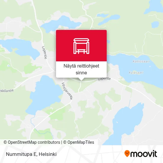 Nummitupa E kartta