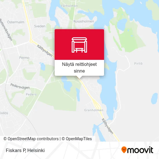 Fiskars P kartta