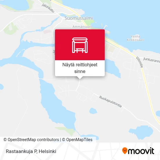 Rastaankuja P kartta