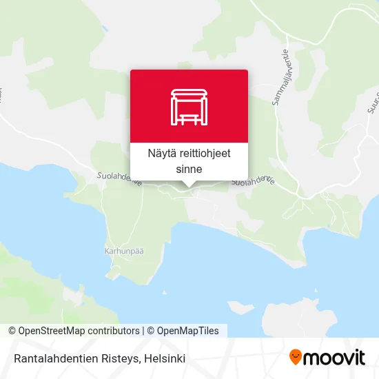 Rantalahdentien Risteys kartta