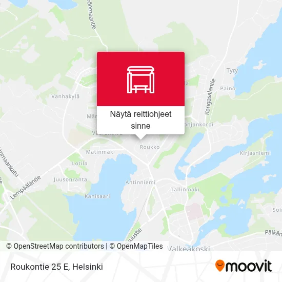 Roukontie 25 E kartta