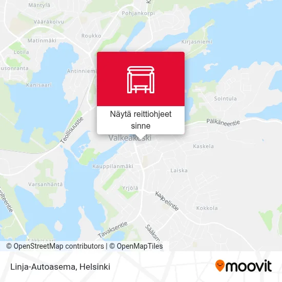 Linja-Autoasema kartta