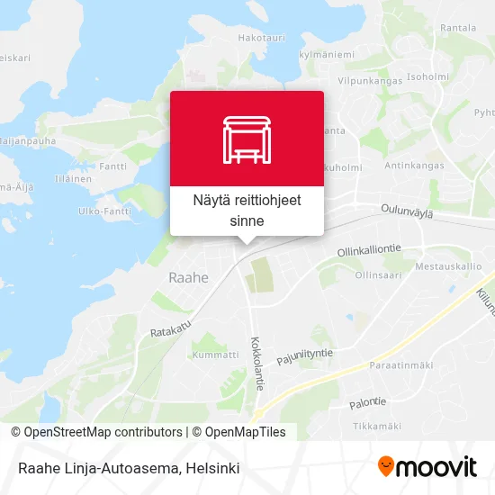 Raahe Linja-Autoasema kartta