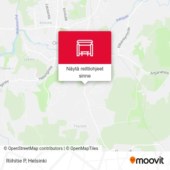 Riihitie P kartta