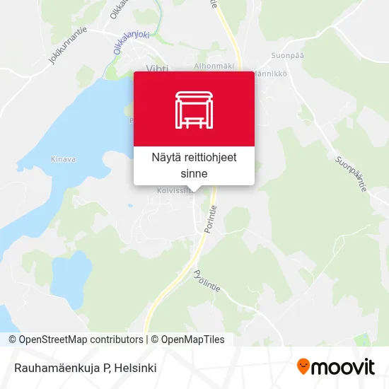 Rauhamäenkuja P kartta