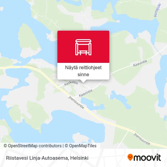 Riistavesi Linja-Autoasema kartta