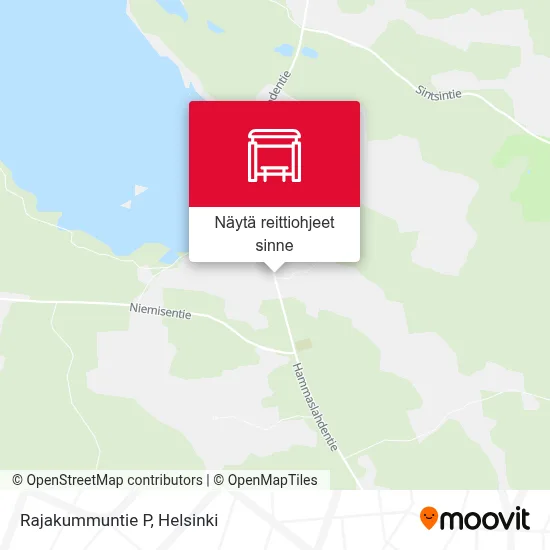 Rajakummuntie P kartta
