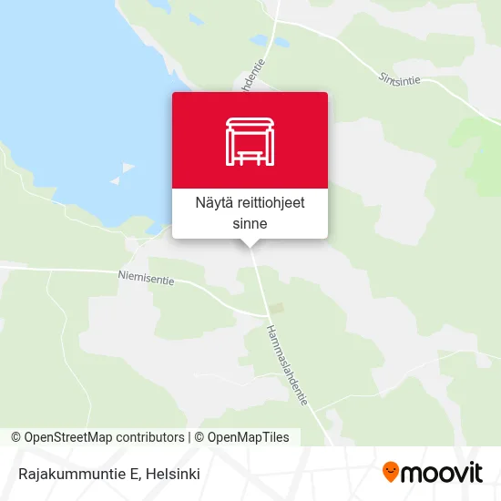 Rajakummuntie E kartta